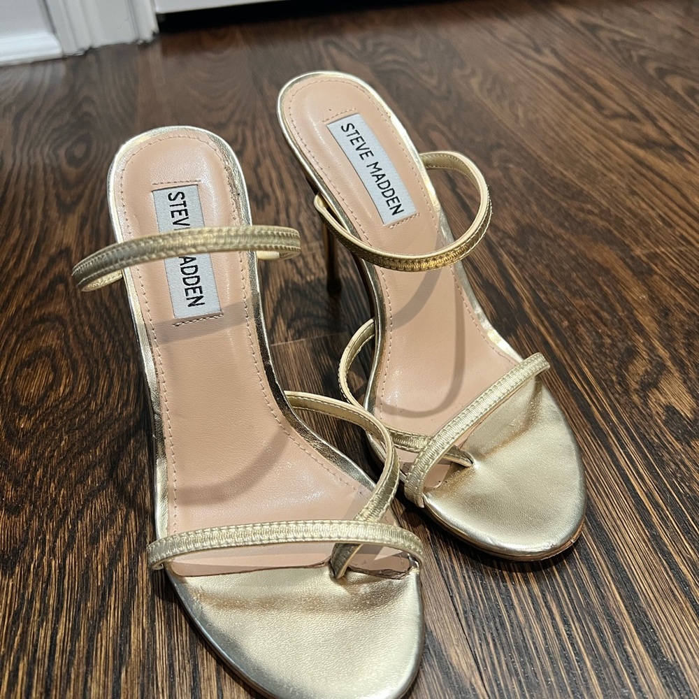 Steve Madden Gold Women's Strappy Heels